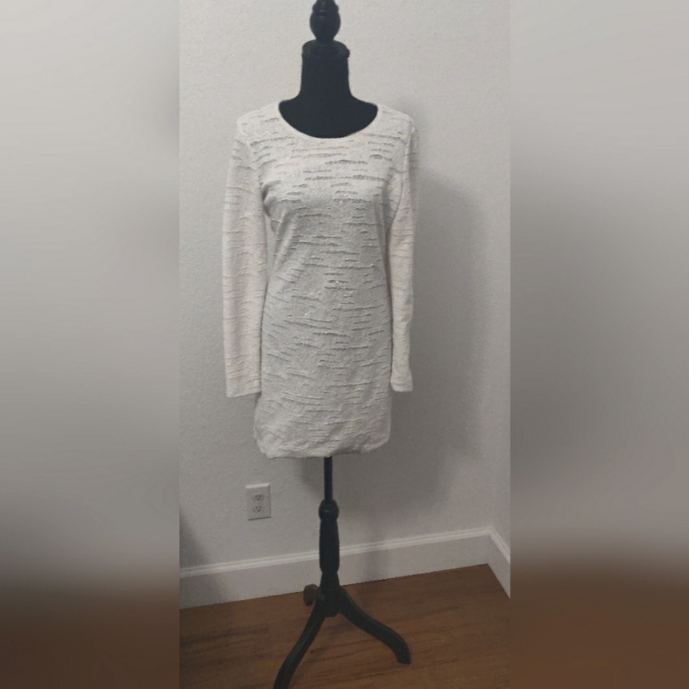 White Sequin Dress